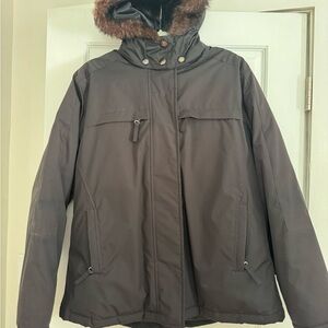 Women’s Black Hooded Winter Parka Jacket